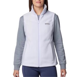 NWT Columbia Benton Springs Fleece Vest, Snowdrift, Women's XS